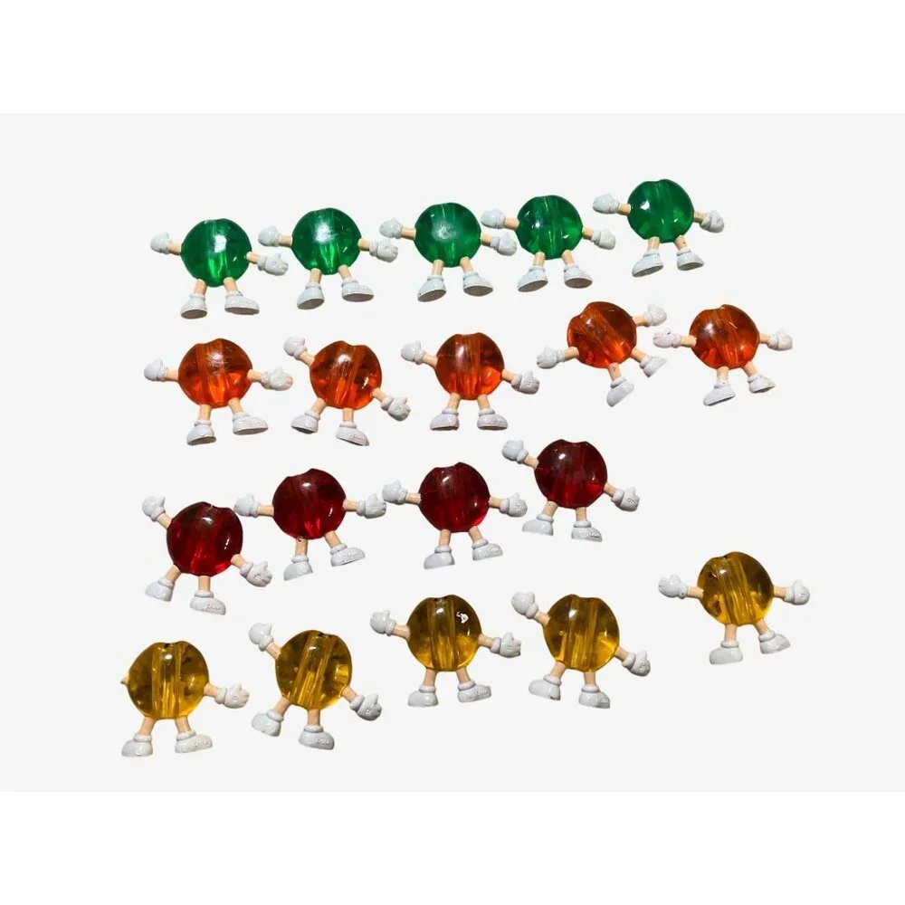 Vintage M&M Candy Character Happy Christmas Replacement String Light Covers